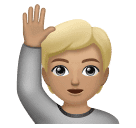 Людина з піднятою рукою: світлий тон шкіри для Huawei HarmonyOS 4.0