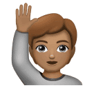 Человек с поднятой рукой: средний тон кожи для Huawei HarmonyOS 4.0