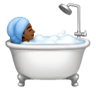 Людина у ванні: темний тон шкіри для Huawei HarmonyOS 4.0