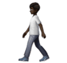 Людина йде: дуже темний тон шкіри для Huawei HarmonyOS 4.0