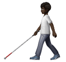  Человек с белой тростью: очень темный тон кожи для Huawei HarmonyOS 4.0