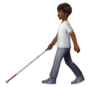 Человек с белой тростью: темный тон кожи для Huawei HarmonyOS 4.0