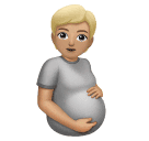 Personne Enceinte: Peau Moyennement Claire