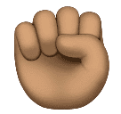 Поднятый кулак: средний тон кожи для Huawei HarmonyOS 4.0