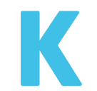 Региональный индикатор Символ Буква K для Huawei HarmonyOS 4.0