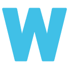 Региональный индикатор Символ Буква W для Huawei HarmonyOS 4.0