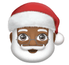 Санта-Клаус: темный тон кожи для Huawei HarmonyOS 4.0