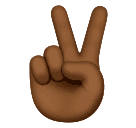 Жест V: темный тон кожи для Huawei HarmonyOS 4.0