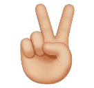 Жест V: светлый тон кожи для Huawei HarmonyOS 4.0