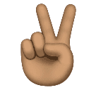 Жест V: средний тон кожи для Huawei HarmonyOS 4.0