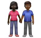 Femme Et Homme Se Tenant La Main: Peau Foncée, Peau Moyennement Foncée