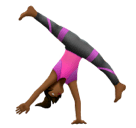 Женщина-акробат: темный тон кожи для Huawei HarmonyOS 4.0