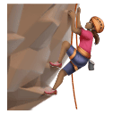 Жінка піднімається по скелі: середній тон шкіри для Huawei HarmonyOS 4.0