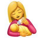 Femme Nourrissant Un Bébé