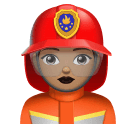 Женщина-пожарный: средний тон кожи для Huawei HarmonyOS 4.0