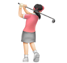 Жінка грає в гольф: дуже світлий тон шкіри для Huawei HarmonyOS 4.0