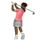 Жінка грає в гольф: темний тон шкіри для Huawei HarmonyOS 4.0