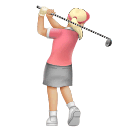 Жінка грає в гольф: світлий тон шкіри для Huawei HarmonyOS 4.0