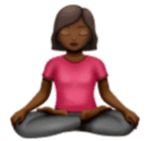 Жінка в позі лотоса: темний тон шкіри для Huawei HarmonyOS 4.0