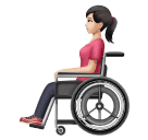 Жінка в ручному кріслі-колясці: дуже світлий тон шкіри для Huawei HarmonyOS 4.0