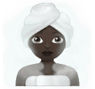 Женщина в бане: очень темный тон кожи для Huawei HarmonyOS 4.0