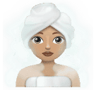 Женщина в бане: светлый тон кожи для Huawei HarmonyOS 4.0