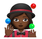 Женщина-жонглер: темный тон кожи для Huawei HarmonyOS 4.0