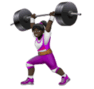 Жінка зі штангою: дуже темний тон шкіри для Huawei HarmonyOS 4.0