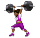 Жінка зі штангою: темний тон шкіри для Huawei HarmonyOS 4.0