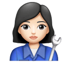 Женщина-механик: очень светлый тон кожи для Huawei HarmonyOS 4.0