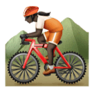 Женщина на горном велосипеде: очень темный тон кожи для Huawei HarmonyOS 4.0