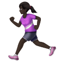 Женщина бежит: очень темный тон кожи для Huawei HarmonyOS 4.0