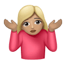 Женщина пожимает плечами: светлый тон кожи для Huawei HarmonyOS 4.0