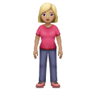 Женщина стоит: светлый тон кожи для Huawei HarmonyOS 4.0