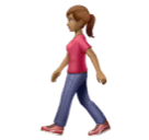 Женщина идет: средний тон кожи для Huawei HarmonyOS 4.0