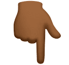 Dorso Da Mão Com Dedo Indicador Apontando Para Baixo: Pele Morena Escura para Huawei HarmonyOS 5.0