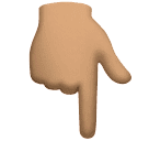 Dorso Da Mão Com Dedo Indicador Apontando Para Baixo: Pele Morena para Huawei HarmonyOS 5.0