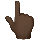 Dorso Da Mão Com Dedo Indicador Apontando Para Cima: Pele Escura para Huawei HarmonyOS 5.0