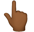 Dorso Da Mão Com Dedo Indicador Apontando Para Cima: Pele Morena Escura para Huawei HarmonyOS 5.0