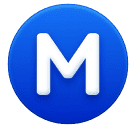 Círculo Com A Letra M para Huawei HarmonyOS 5.0