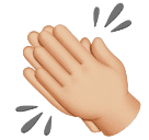 Mãos Aplaudindo: Pele Morena Clara para Huawei HarmonyOS 5.0