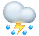 Wolk met bliksem en regen voor Huawei HarmonyOS 5.0