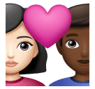 Пара з серцем-чоловік: світлий тон шкіри, жінка: середньо-темний тон шкіри для Huawei HarmonyOS 5.0