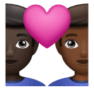 Casal Apaixonado: Homem, Homem, Pele Escura, Pele Morena Escura para Huawei HarmonyOS 5.0