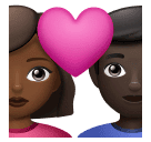 Casal com coração - Homem: Tom de pele médio-escuro, Mulher: Tom de pele escuro para Huawei HarmonyOS 5.0