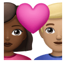 Пара з серцем-чоловік: середньо-темний тон шкіри, жінка: середньо-світлий тон шкіри для Huawei HarmonyOS 5.0