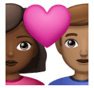 Пара з серцем-чоловік: середньо-темний тон шкіри, жінка: середній тон шкіри для Huawei HarmonyOS 5.0