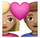 Casal com coração - Homem: Tom de pele médio-claro, Mulher: Tom de pele médio para Huawei HarmonyOS 5.0