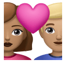Пара з серцем-чоловік: середній тон шкіри, жінка: середньо-світлий тон шкіри для Huawei HarmonyOS 5.0