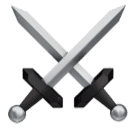 Crossed Swords for Huawei HarmonyOS 5.0